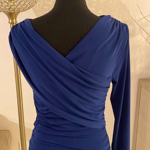 Exclusive for Intermix drape wrap dress in size medium - Picture 5 of 6